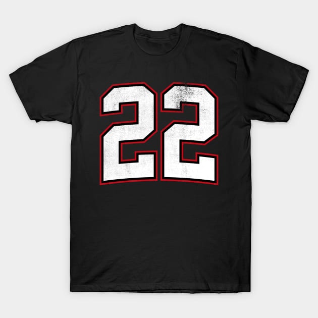 Number 22 T-Shirt by cowyark rubbark